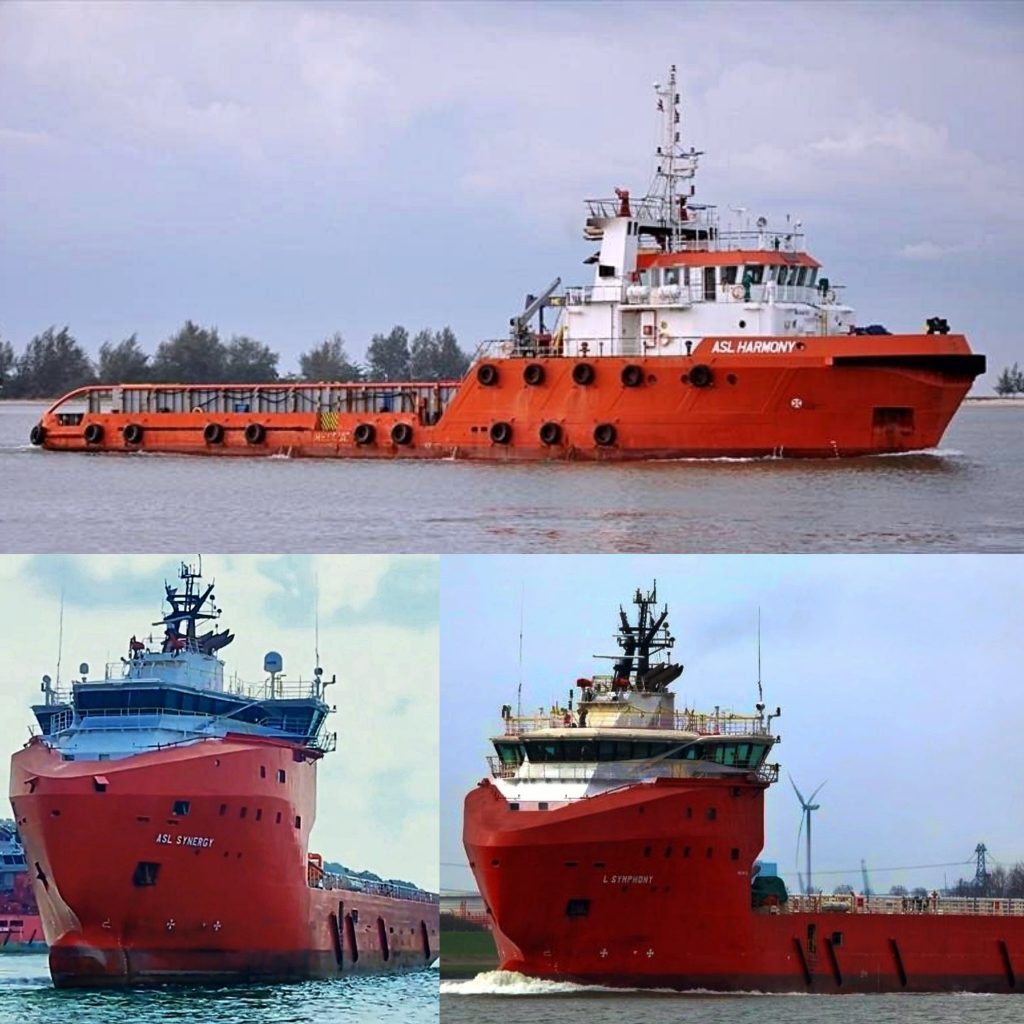 3x offshore supply vessels: ASL Harmony, Symphony & Synergy | ASL Shipyard